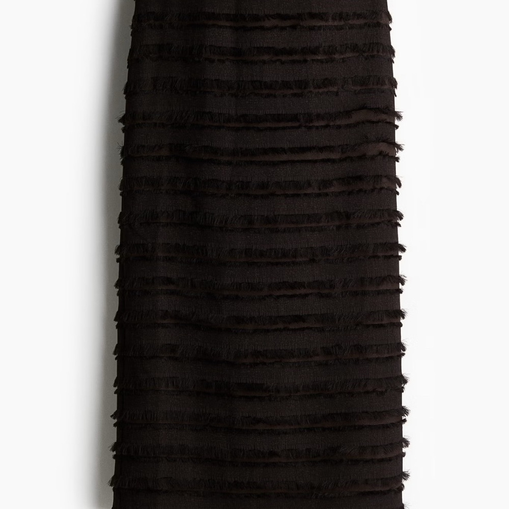Elegant Dark Brown Tiered Skirt